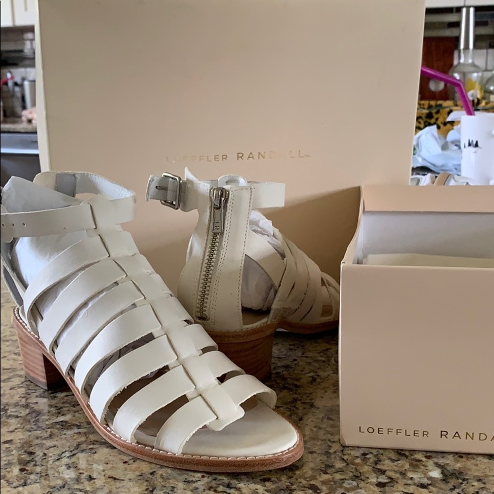 White Gladiator Sandals